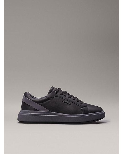 Calvin Klein Leren Sneakers in het Gray voor heren