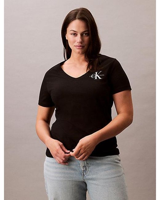 Calvin Klein Black 2Er-Pack T-Shirts Mit V-Ausschnitt