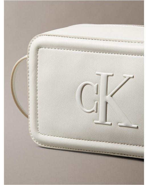 Calvin Klein Multicolor Embossed Monogram Logo Camera Bag