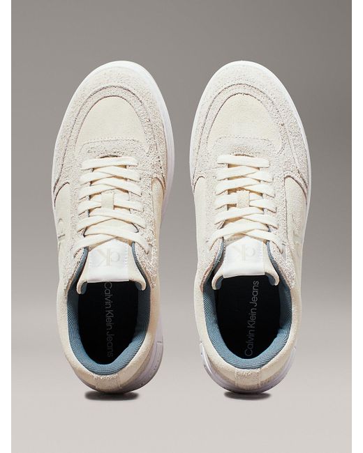 Baskets Compensées En Daim Calvin Klein en coloris Metallic