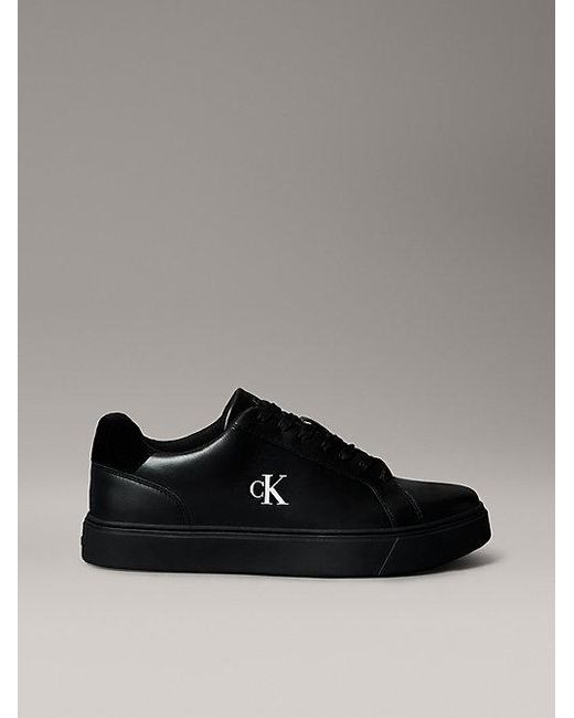 Calvin Klein Sneakers Van Glad Leer Met Flexibele Zool in het Black voor heren