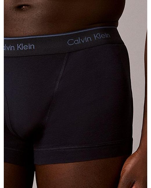 Calvin Klein Blue 5 Pack Trunks Cotton Classics for men
