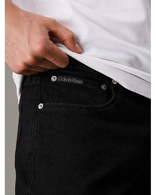 Calvin Klein Black Jeans Denim Shorts for men