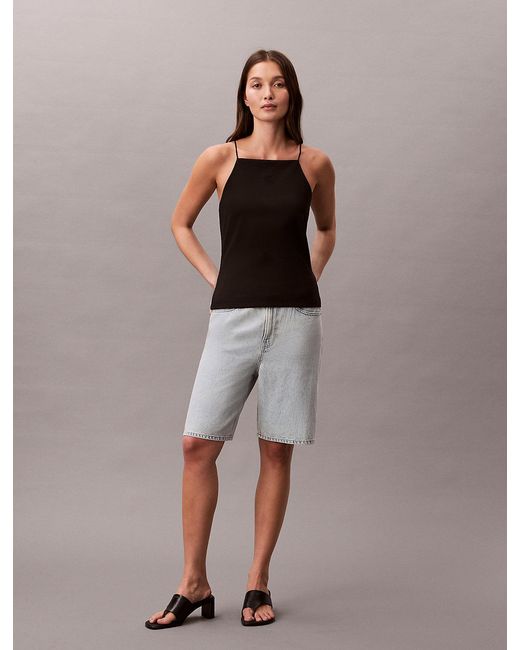 Calvin Klein Black Milano Jersey Cami Top