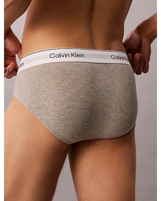 Calvin Klein 3-Pack Slips in het White voor heren
