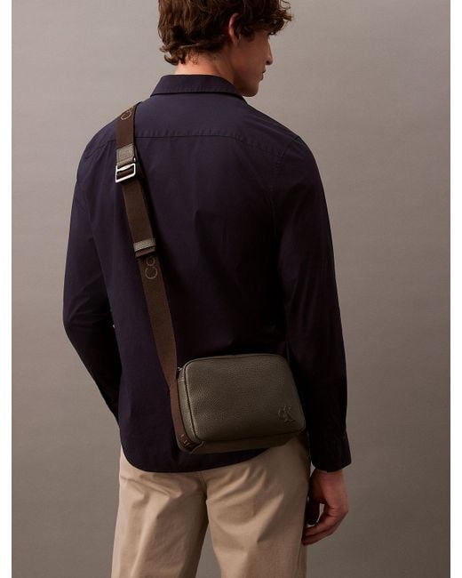 Borsa A Tracolla Per Fotocamera di Calvin Klein in Gray da Uomo
