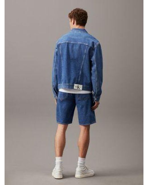 Shorts denim Calvin Klein de hombre de color Blue