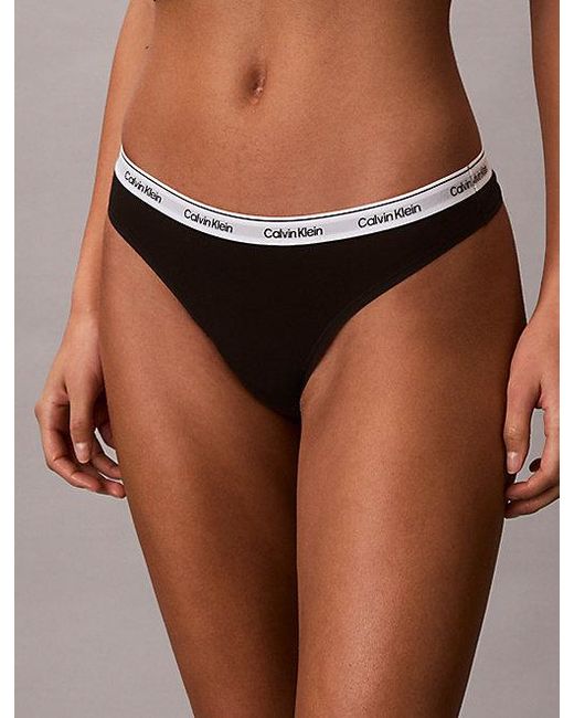 Calvin Klein Black 5 Pack Mixed Thongs