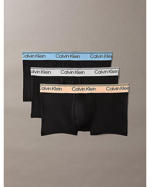 Calvin Klein Multicolor 3 Pack Low Rise Trunks for men