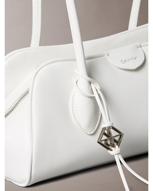 Calvin Klein Natural Emblem Logo Shoulder Bag