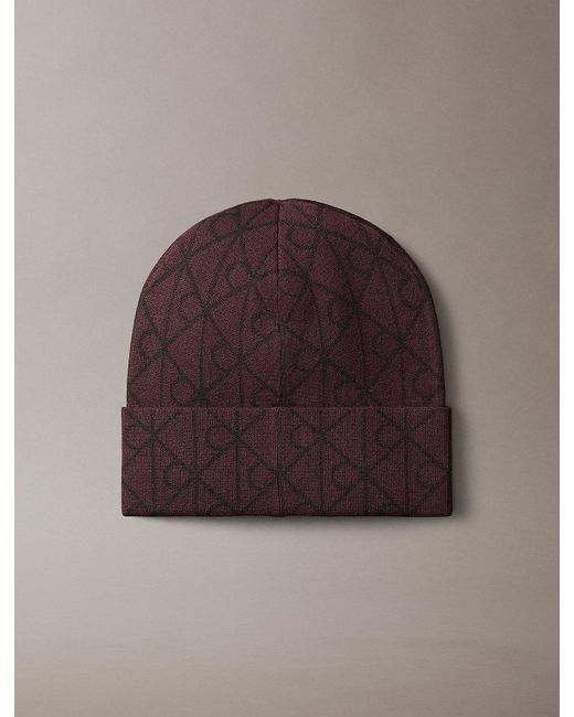 Berretto Con Emblem Logo di Calvin Klein in Brown da Uomo