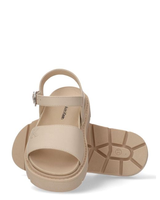 Calvin Klein Natural Kids Signature Sandals