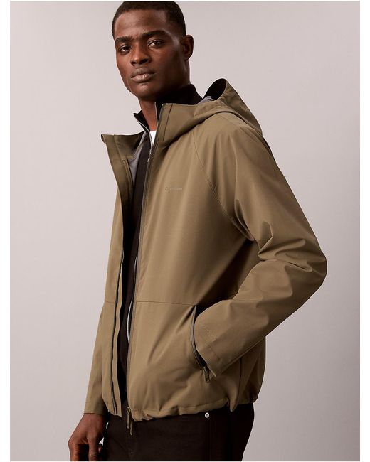 Calvin Klein Natural Tech Shell Hooded Jacket for men