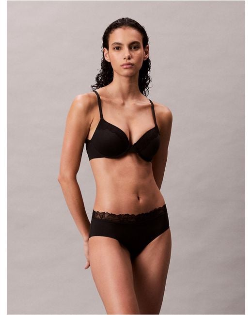 Calvin Klein Black Lightly Lined Full Coverage Bra