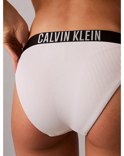 Calvin Klein White Bikini Bottoms Intense Power