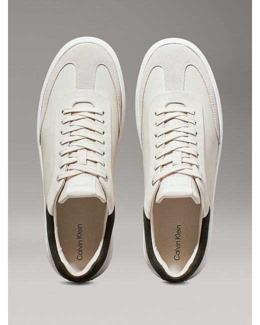 Calvin Klein Metallic Leather Trainers