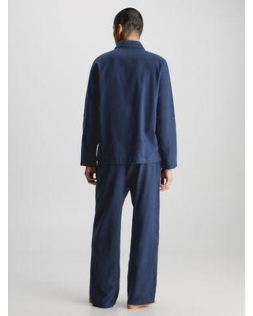 Calvin Klein Pyjama-Hose aus Flanell in Blue für Herren