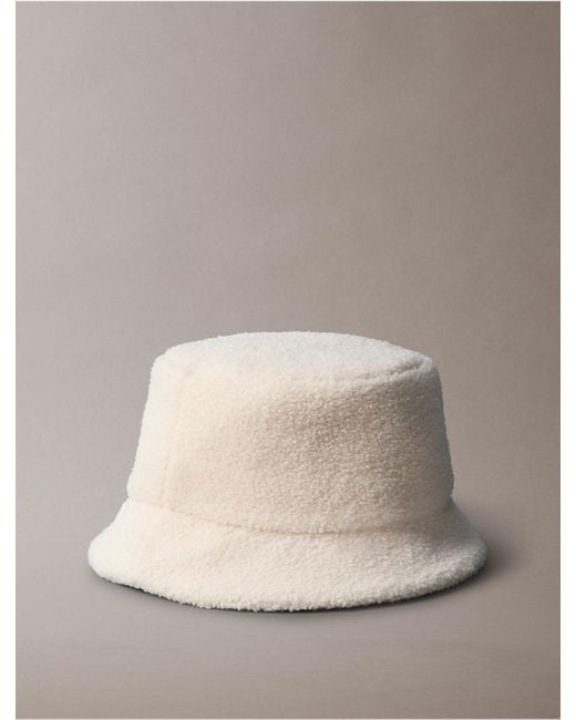 Calvin Klein Natural Boucle Bucket Hat