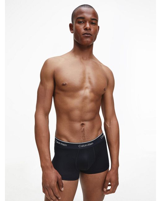 Calvin Klein Baumwolle Low Rise Trunk 2PK Boxershorts in Schwarz für Herren  - Sparen Sie 28% | Lyst DE
