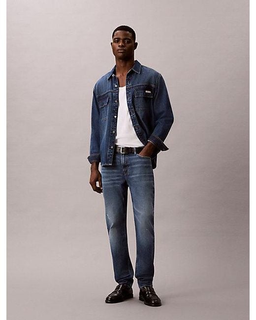 Calvin Klein Blue Jeans Slim Tapered Jeans for men