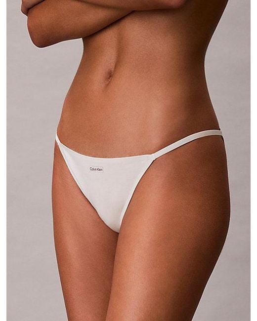 Calvin Klein Brown Bikini Briefs Cotton Modal Bare