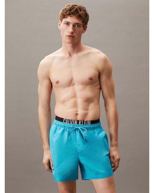 Calvin Klein Multicolor Double Waistband Swim Shorts for men