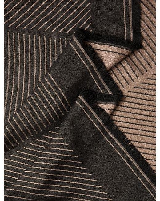 Calvin Klein Gray Emblem Logo Graphic Scarf