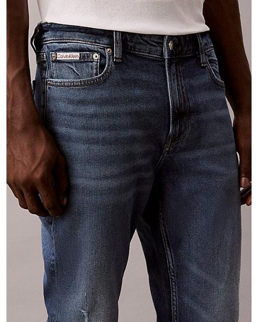Calvin Klein Blue Jeans Slim Tapered Jeans for men
