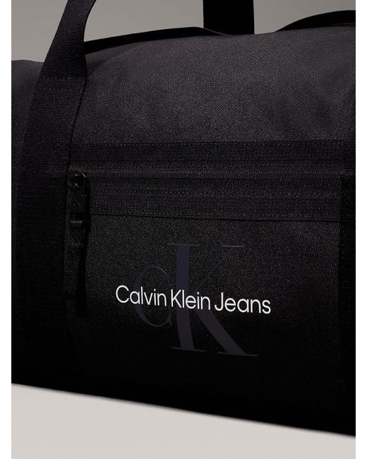 Calvin Klein Black Logo Duffle Bag for men