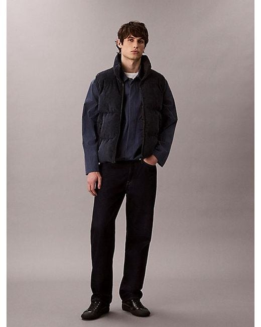Calvin Klein Blue Jeans Reversible Puffer Vest for men