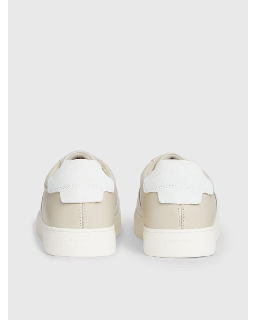 Calvin Klein Natural Leather Slip-on Shoes