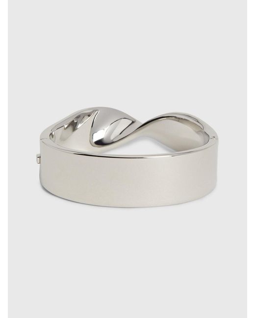Calvin Klein Natural Twisted Hinged Bangle Bracelet