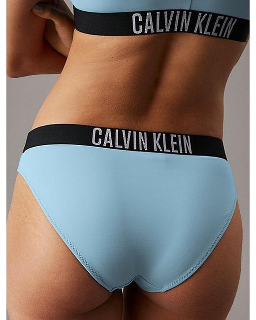 Calvin Klein Blue Bikini Bottoms Intense Power