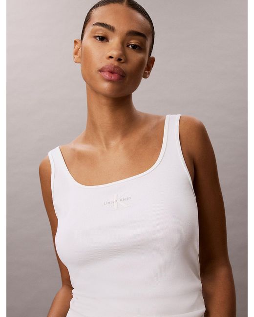 Calvin Klein Multicolor Slim Ribbed Cotton Tank Top