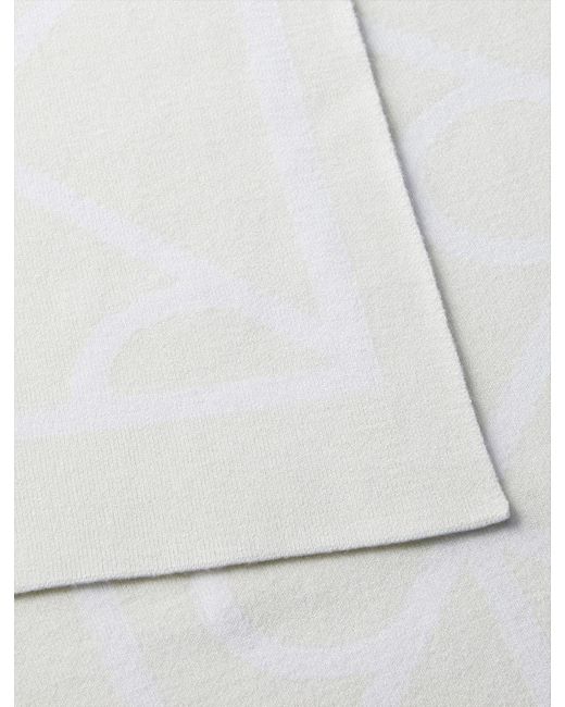 Sciarpa Con Emblem Logo di Calvin Klein in White da Uomo