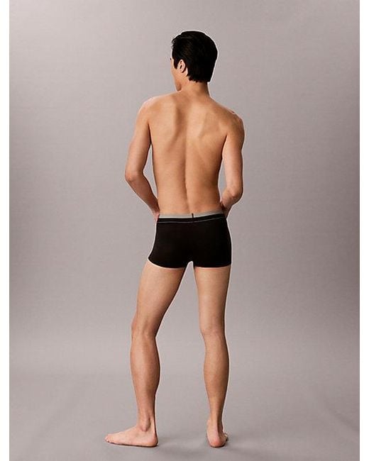 Calvin Klein Gray Low Rise Trunks Micro Stretch for men
