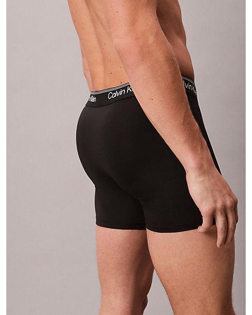 Calvin Klein 3Er-Pack Lange Boxershorts in Blue für Herren