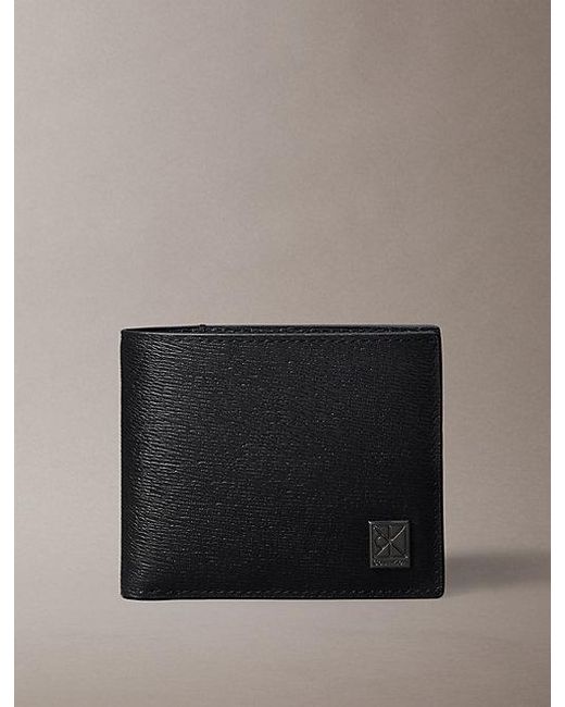 Calvin Klein Gray Emblem Logo Bifold Wallet for men