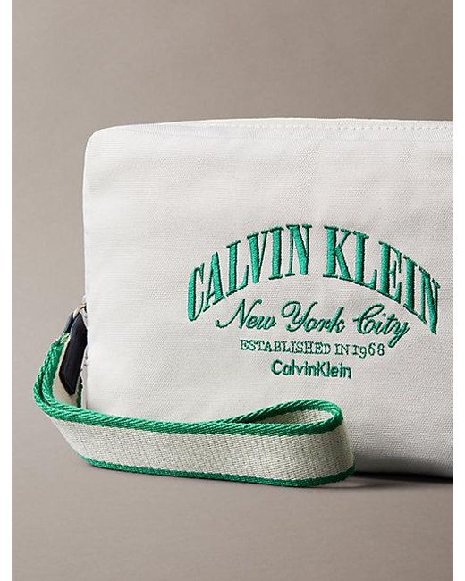 Calvin Klein Metallic Logo Graphic Pouch for men