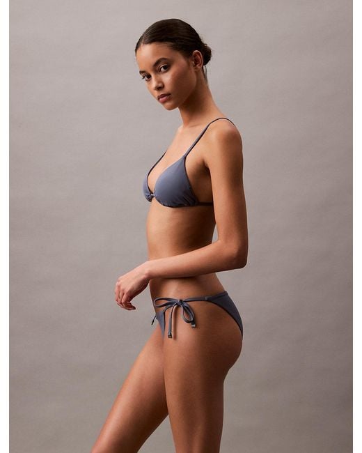 Calvin Klein Brown Triangle Bikini Top