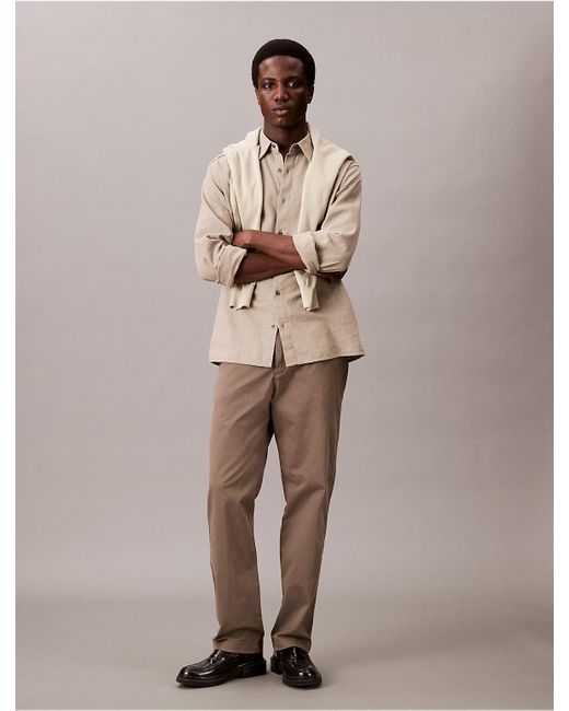 Calvin Klein Natural Calvin Klein Standard Straight Chino Pants for men