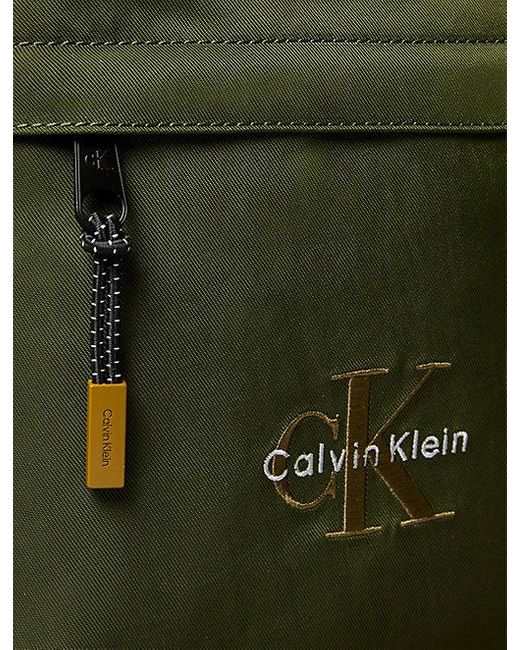 Calvin Klein Nylon Flatpack Met Monogram-Logo in het Green voor heren