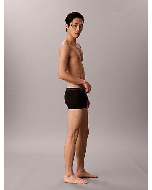 Calvin Klein Gray Low Rise Trunks Micro Stretch for men