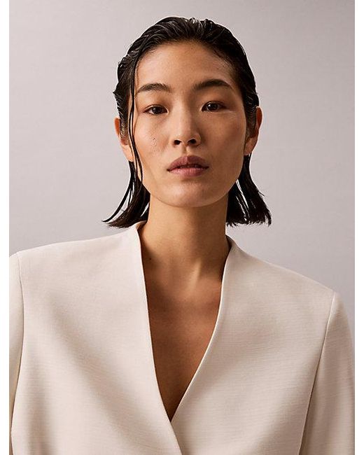 Calvin Klein Natural Textured Shine Blazer