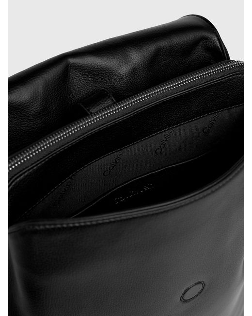 Calvin Klein Black Flap Backpack