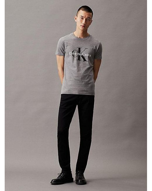 Calvin Klein Blue Jeans Slim Monogram T-Shirt for men