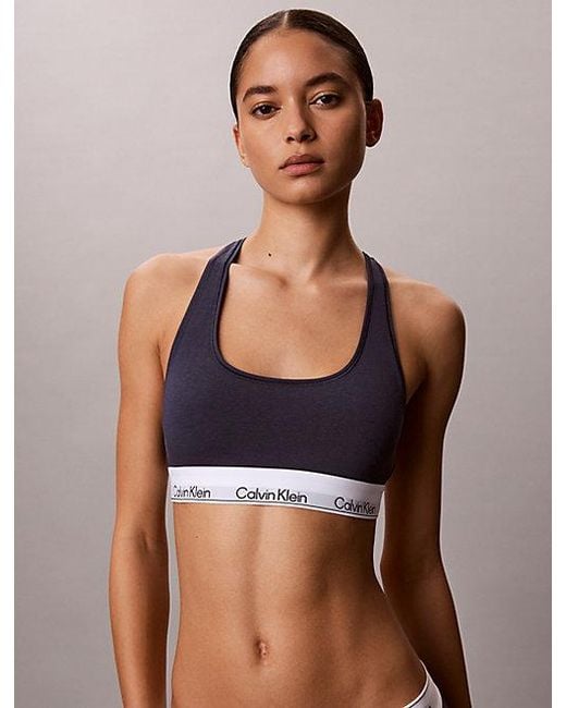 Calvin Klein Multicolor Unlined Bralette Icon Cotton Modal