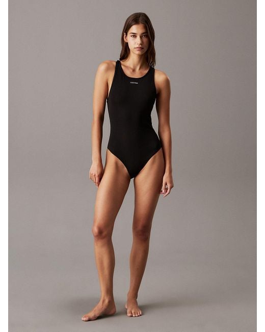 Maillot De Bain Dos Nageur Calvin Klein en coloris Black