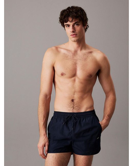 Calvin Klein Blue Short Runner Swim Shorts for men