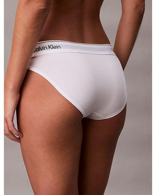 Calvin Klein White Bikini Briefs Icon Cotton Modal